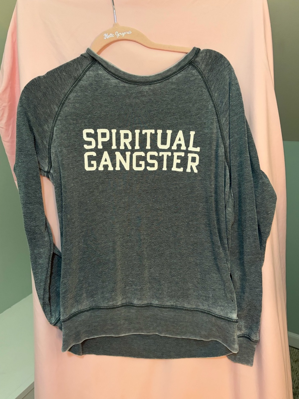 Spiritual Gangster Women's Gray Pullover Sweatshirt